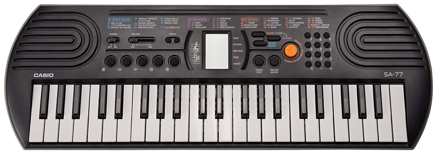 Casio SA-77 Electronic Mini Keyboard, 44 Keys keyboard