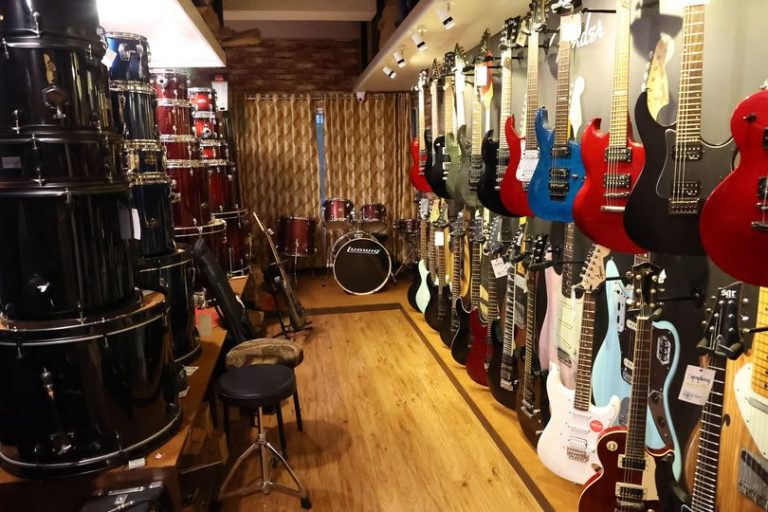 Exclusive section for Drums and Electric Guitars at our Mangalore premises.