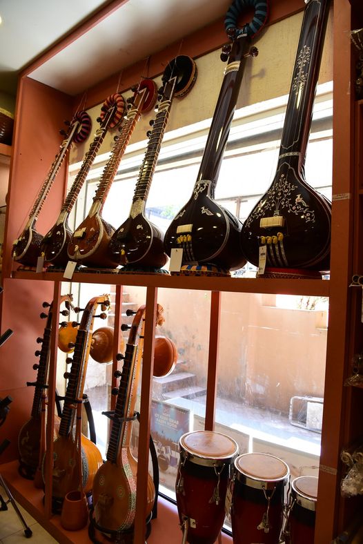 Handcrafted Sitars, Veenas and other traditional Indian Instruments at Symphony Mangalore