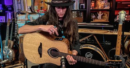 Two beautiful Guitars emanating a beautiful tone in the hands of Lancy and Nelson at Symphony Jam room.
