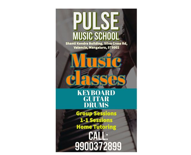 Keyboard, Guitar and Drums classes by Pulse Music School