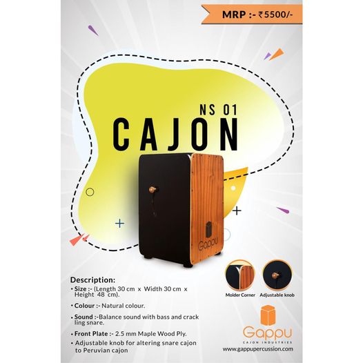 Enigmatic, Energetic and Economical – GAPPU Cajons produce quality beats to pump life in your music.